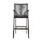 Armen Living Nabila Outdoor Dark Eucalyptus Wood and Gray Rope Counter and Bar height Stool 840254333451 - alternate 10